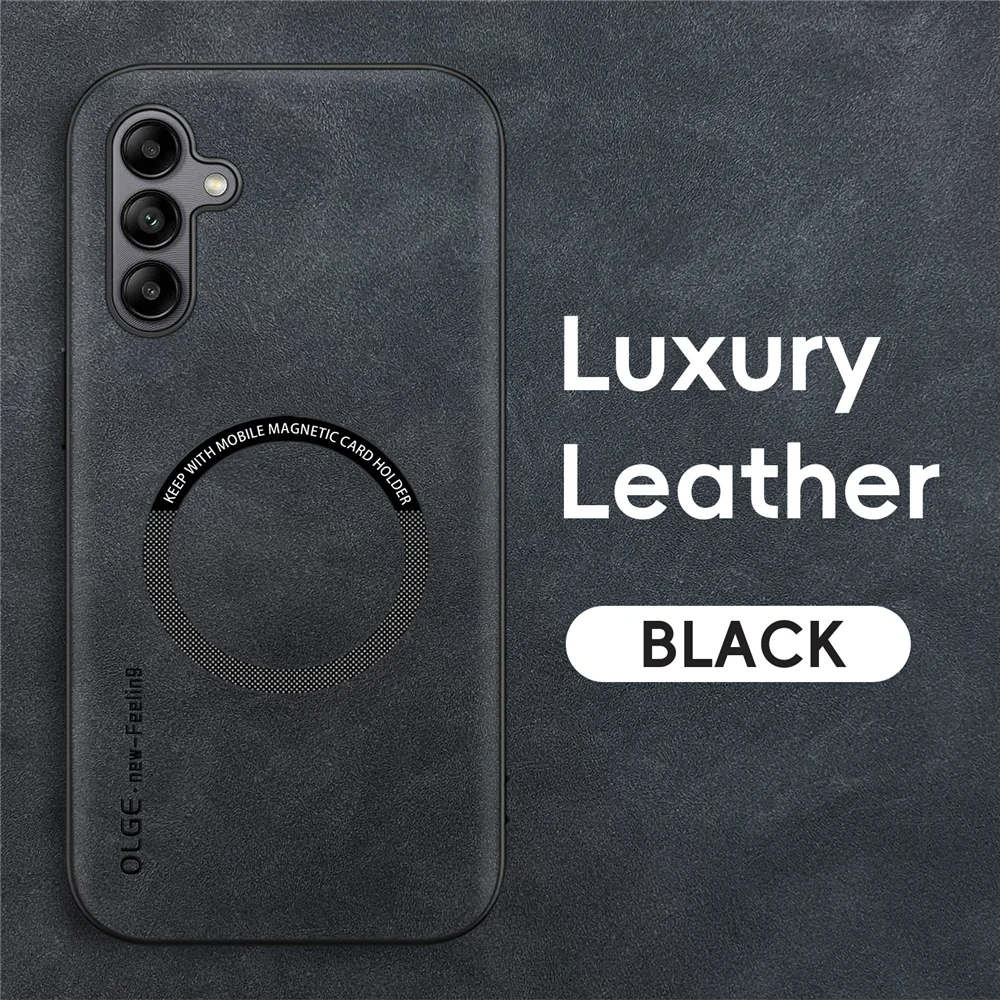 Magnetic Retro Leather Soft Case For Samsung Galaxy A05S A05 Wireless Charging Phone Case Cover
