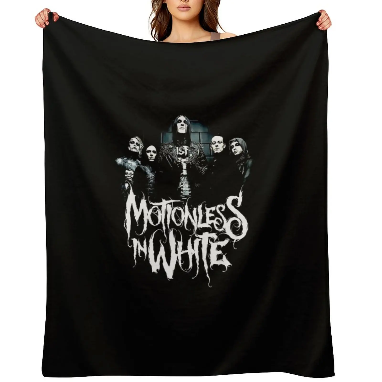 Motionless in White Member Perfect Gift For Fan Throw Blanket Luxury Thicken Bed Fashionable Flannels christmas gifts Blankets