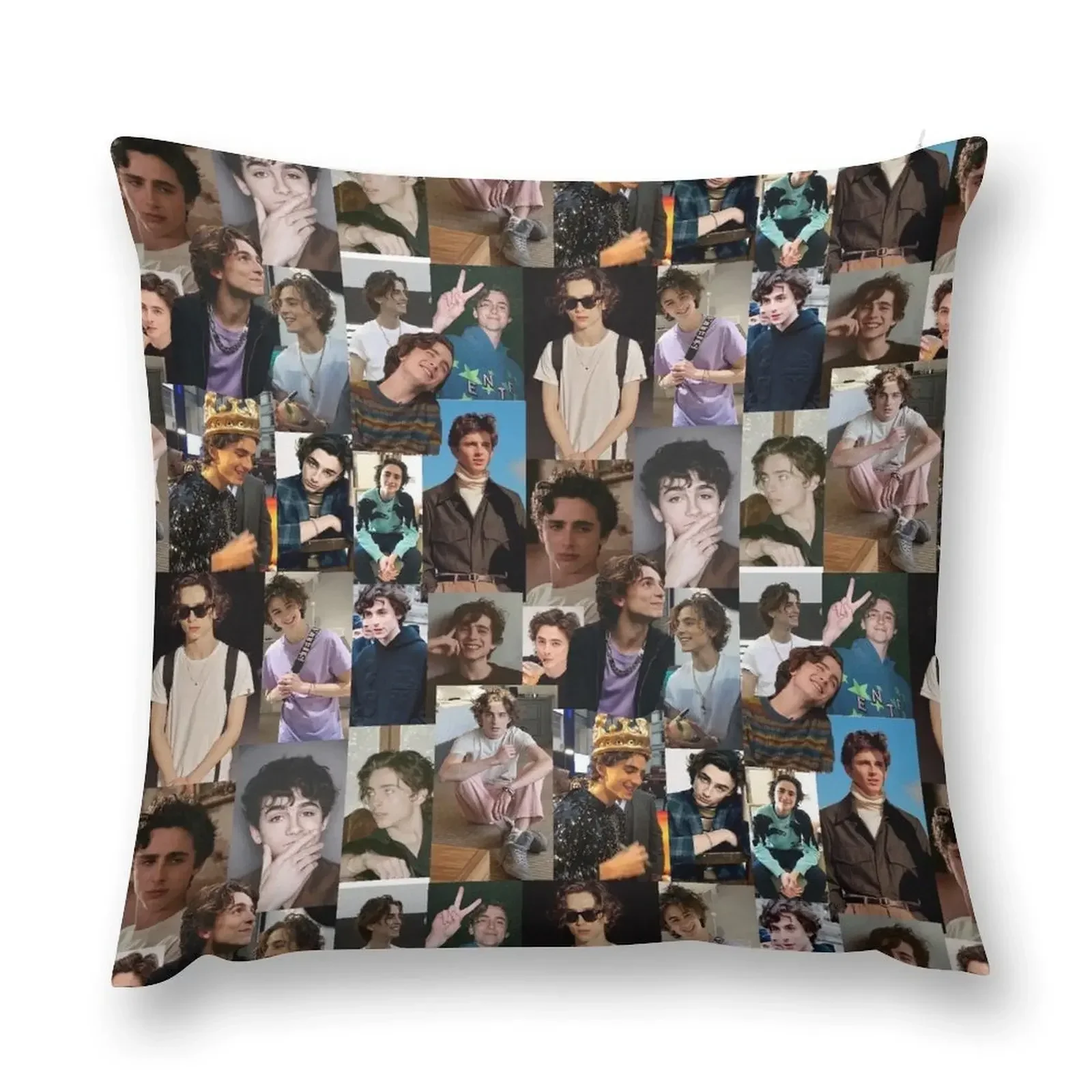 

Timothée chalamet collage Throw Pillow ornamental pillows for living room ornamental pillows pillow cover luxury pillow