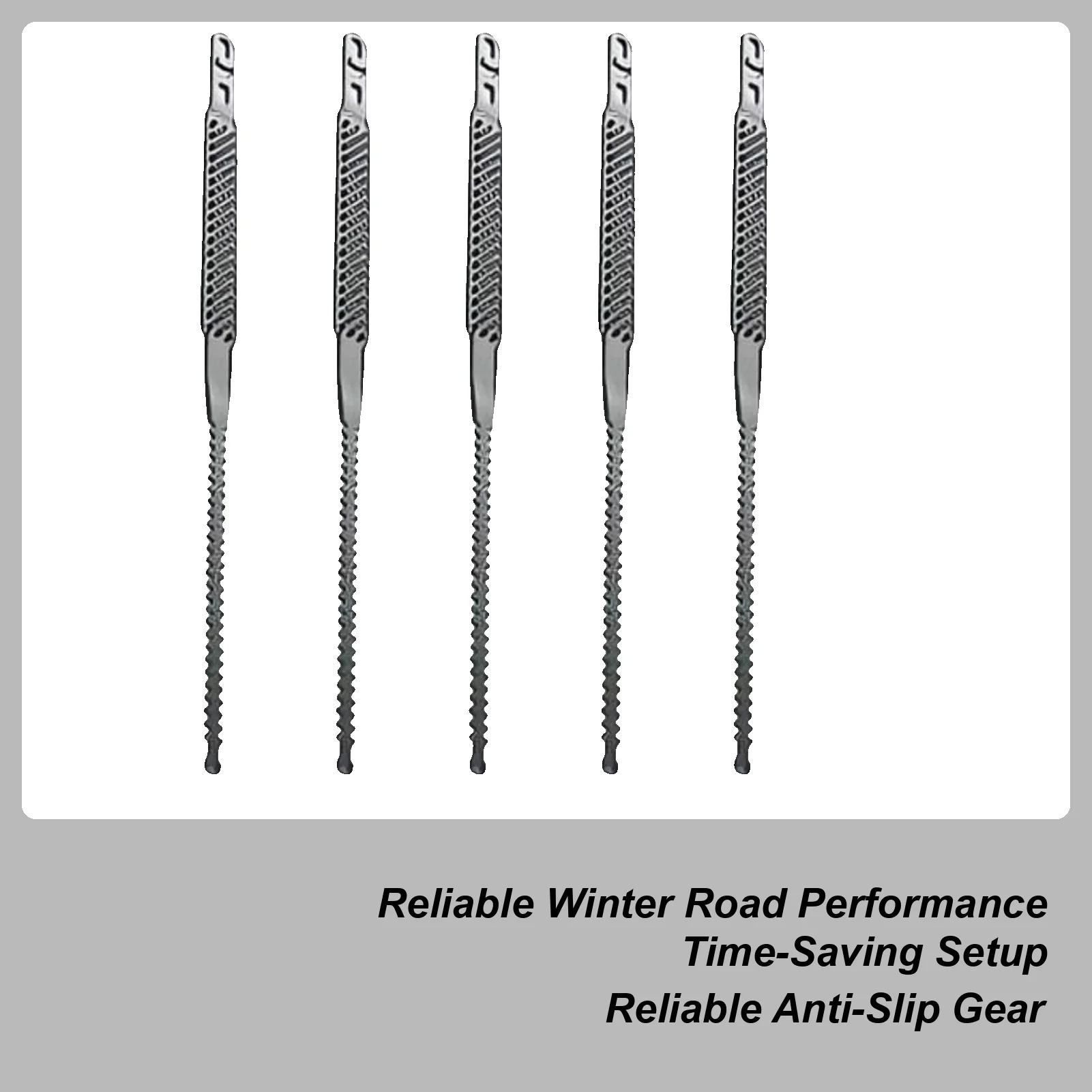 Snow Chains 5 Piece Tyre Traction Easy Installation Tire Traction Chain For Suv Truck Pickup Van Sedans 165-275mm Winter Driving