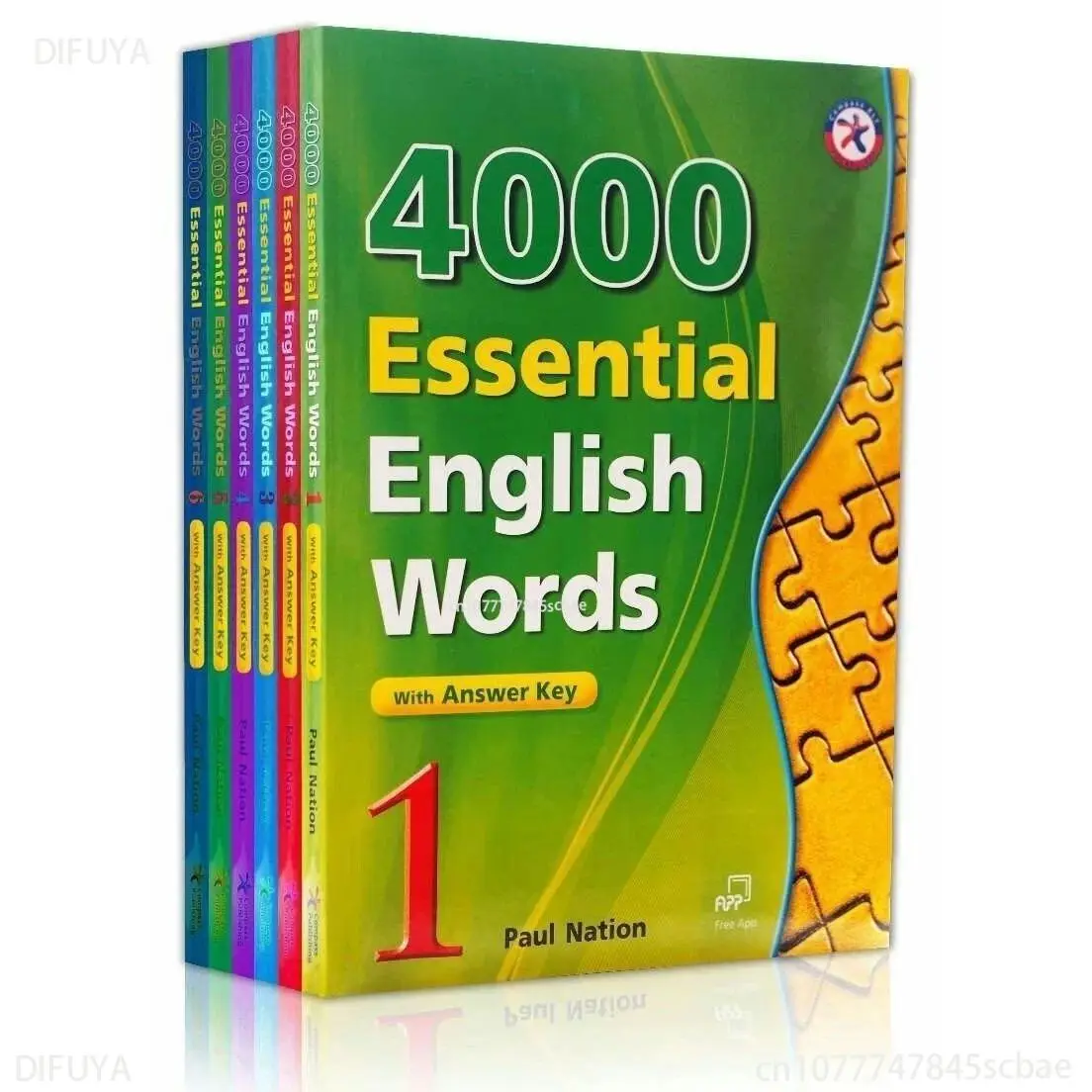 

6 Books/set 4000 Essential English Words Full Color New Version of The English Learning Guide English Book Libros Livros