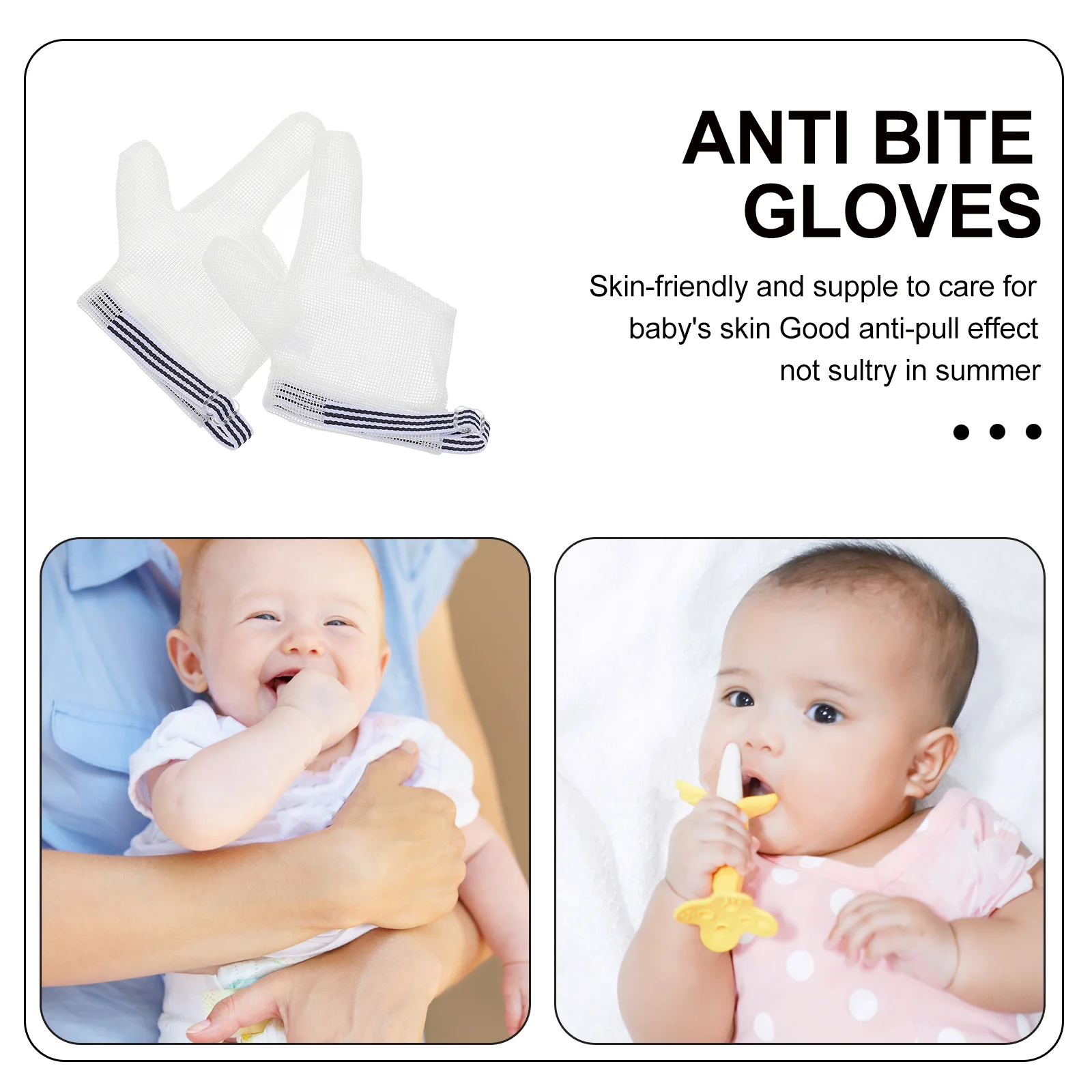 Gants Anti-alimentation, succion du pouce pour nourrissons, correcteur de protection des doigts pour bébé, arrêt de protection pour enfants, sucette