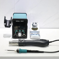 995D+ EVO Soldering Hot Air Station Kit 2-IN-1 110W Soldering Iron with LCD Display, Power Meter, Preset Channels, Sleep Mode