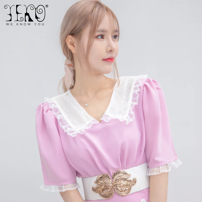 YEKO women new fashion decorative outer belt female versatile ins style