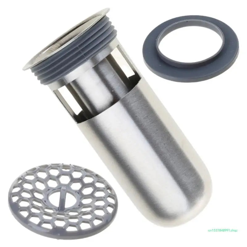 Stainless Steel Shower Drain Cover Plug Odor Trap Floor Backflow Preventer