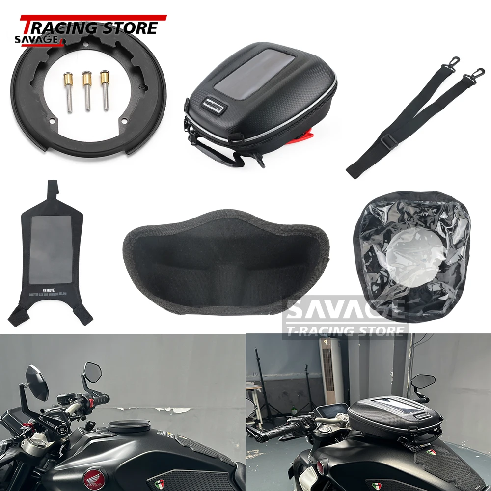 

2024 Motorycle Fuel GasTank Bag With Tanklock Ring For Honda CB1000R CB650R CBR650R Waterproof Multi-Function CB 1000R CBR 650R