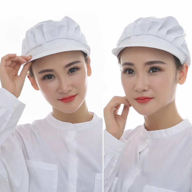 24 Styles Eastic Practical Restoring Ribbon Hat Breathable Unisex Cafe Bar Restaurant Hotel Bakery Chef Waiter Uniform Caps