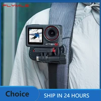 Clip de cámara Flymile, Clip de correa para mochila para DJI Osmo Action 6/Action 5 Pro/NANO//Insta360 X5, accesorios, soporte de fotografía Vlgo