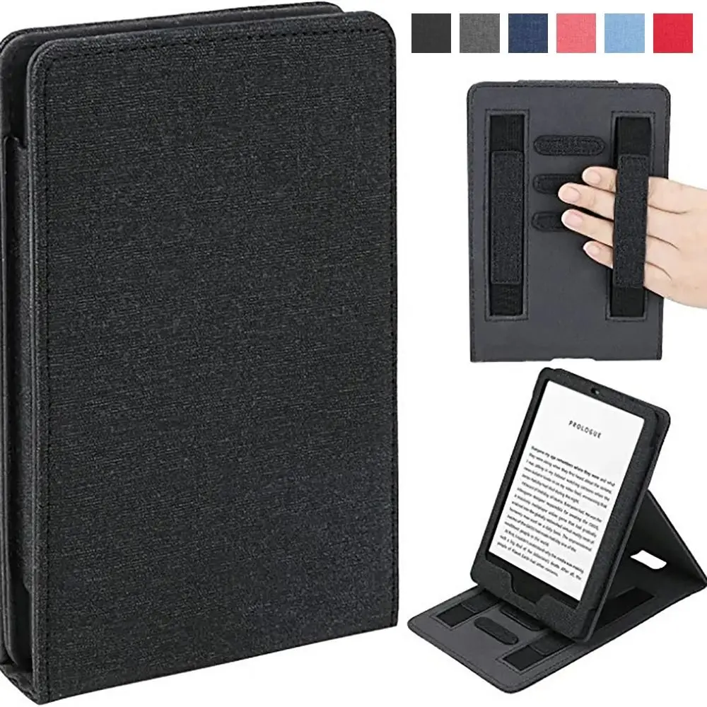 Dual Hand Strap e-Reader Stand Case Auto Wake/Sleep 6.8 inch Smart Cover PU Leather M2L4EK Funda for Kindle Paperwhite 5 Office