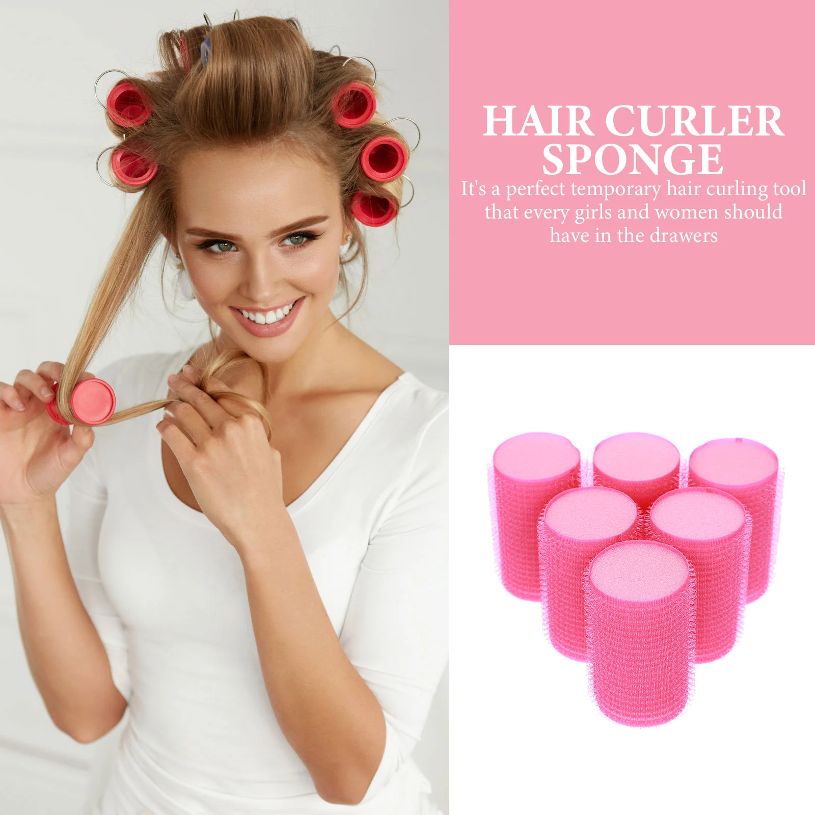 

12 Pcs Temporary Hair Curler Sponge Roller Styling Tool Dropshipping Curling Hairdressing