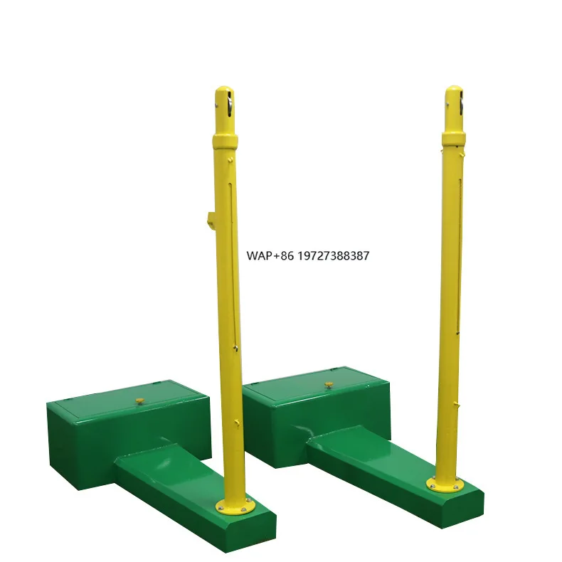 Factory Direct Adjustable Height 1.8m-2.43m Volleyball Net Stand High Grade Circular Box Volleyball Pole