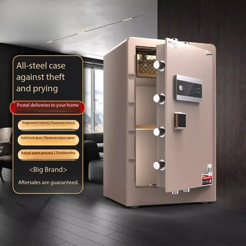 

Современный умный сейф с паролем для дома, маленький, но вместительный, с защитой от краж, соответствует национальным стандартам, для роскошного декора и хранения ценностей.