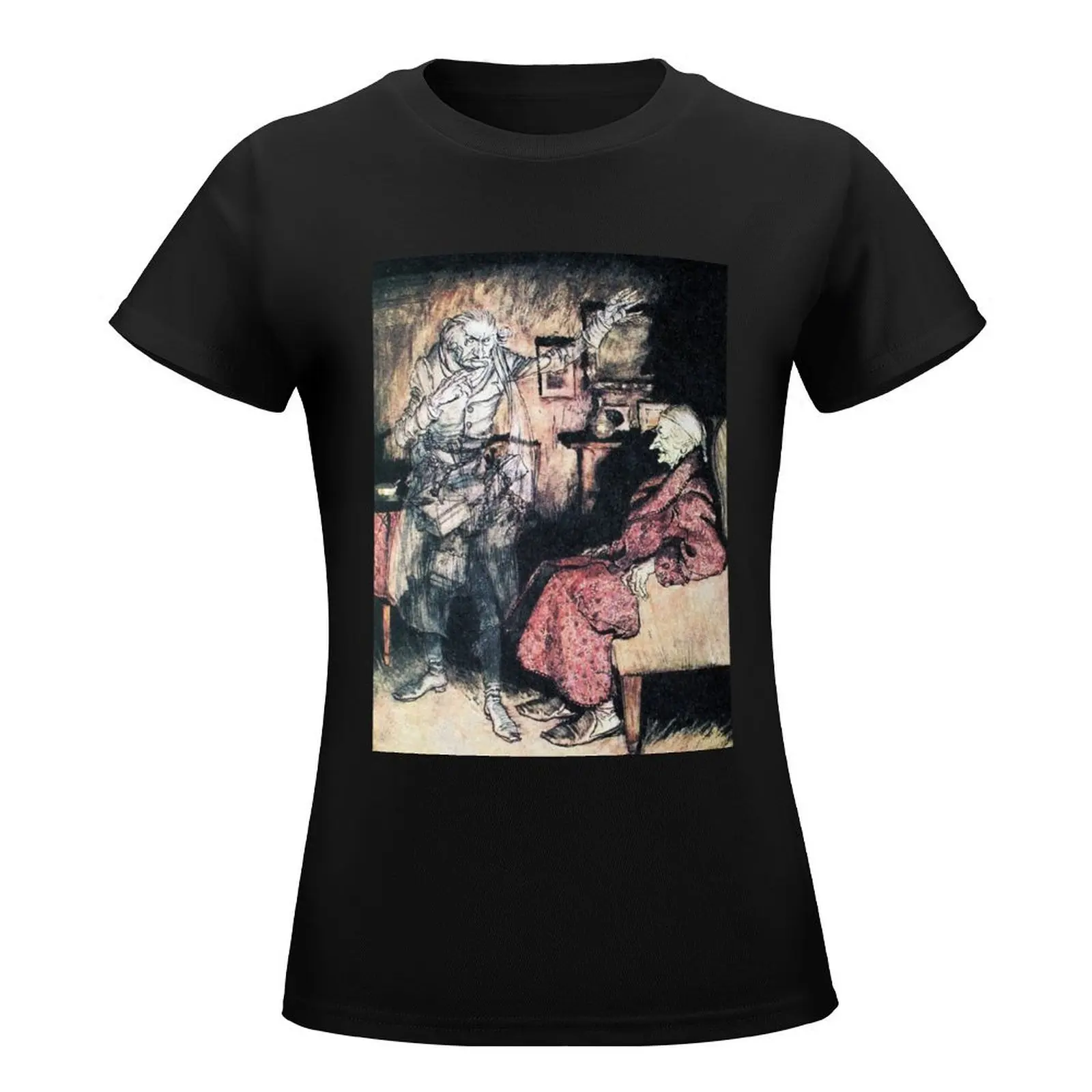 Jacob Marley - A Christmas Carol - Arthur Rackham T-Shirt tops Blouse cute tops summer tops Woman fashion