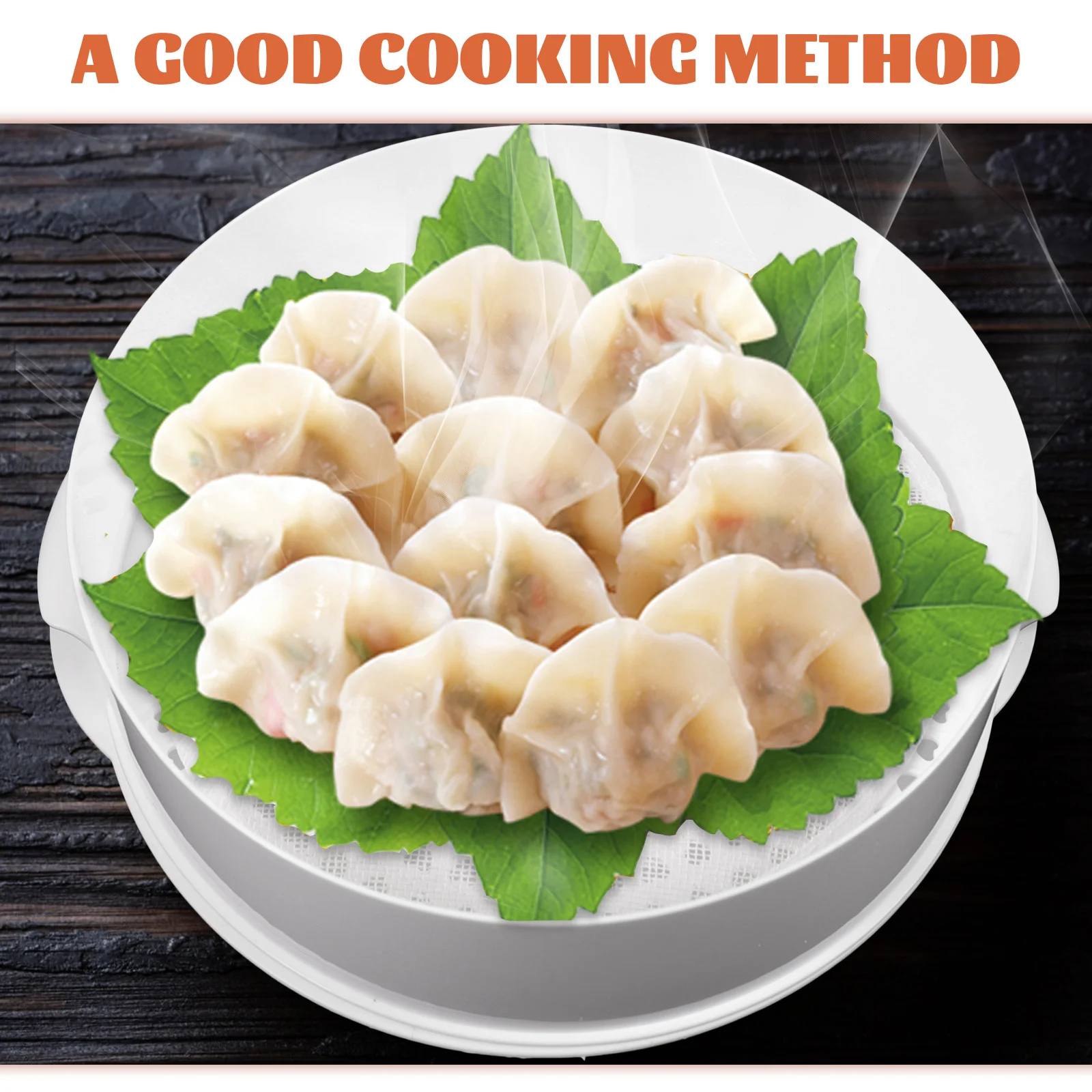

Kitchen Food Steaming Basket Microwave Steamer With Lid Reusable Heat-Resistant Steamer Basket For Vegetables Fish Bun