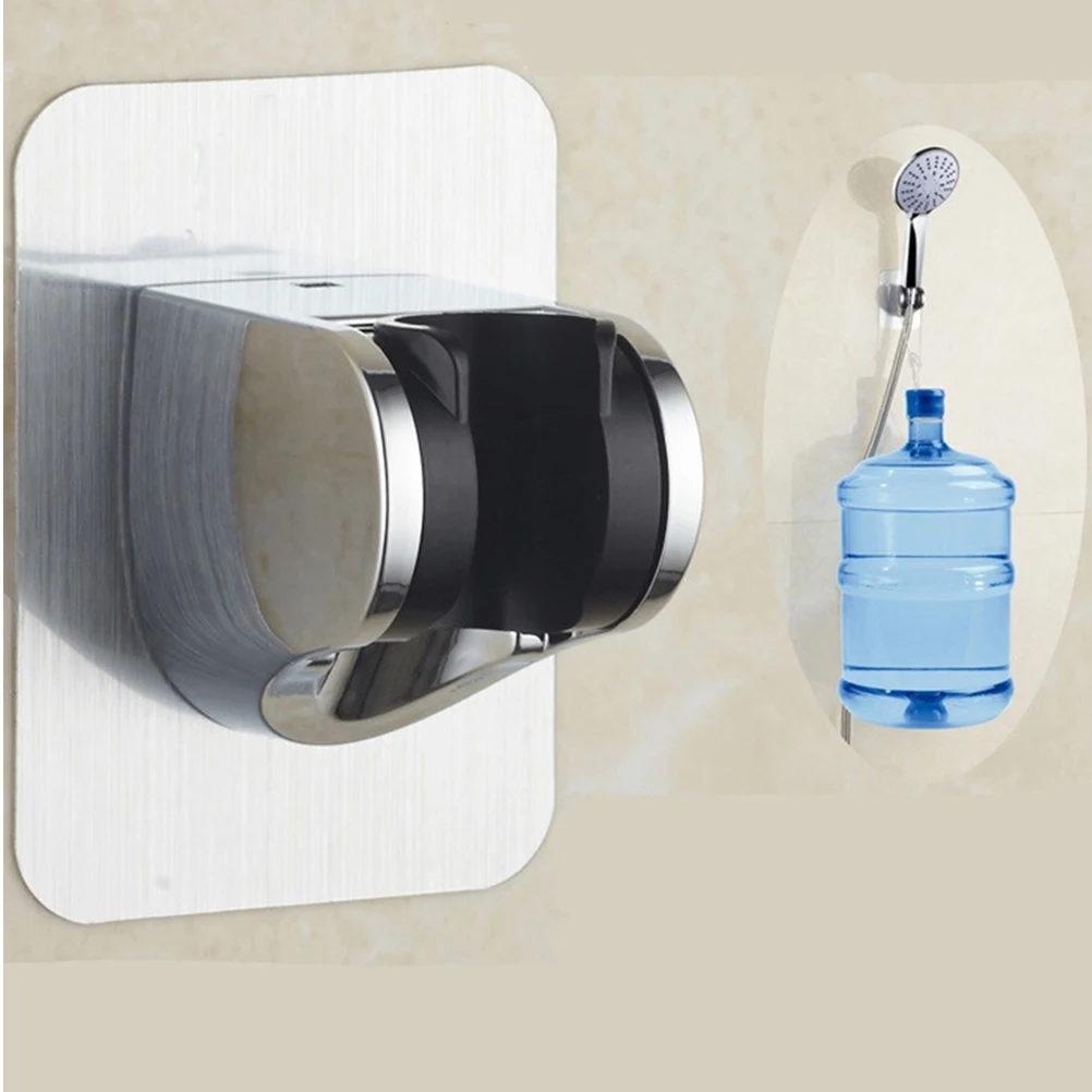 

2Pcs Shower Head Bracket Durable Stainless Steel Adjustable Holder Nozzle Bathroom Suction Bracket Suitable Most Shower Heads