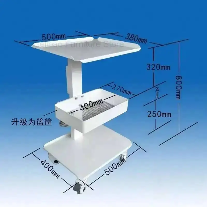 

Trolley Storage Salon Cart Bar Rolling Cart Tray Salon Furniture Trolley With Wheel Carritos Organizadores Barber Equipment