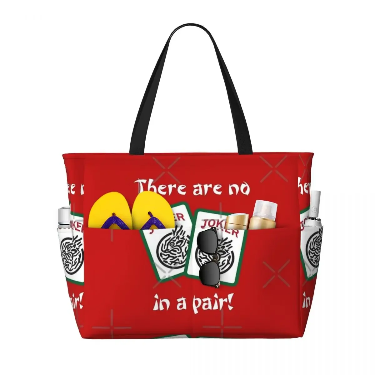 Mahjongg There Are No Beach Travel Bag, Tote  Personality Adult  Shoulder  Multi-Style Pattern