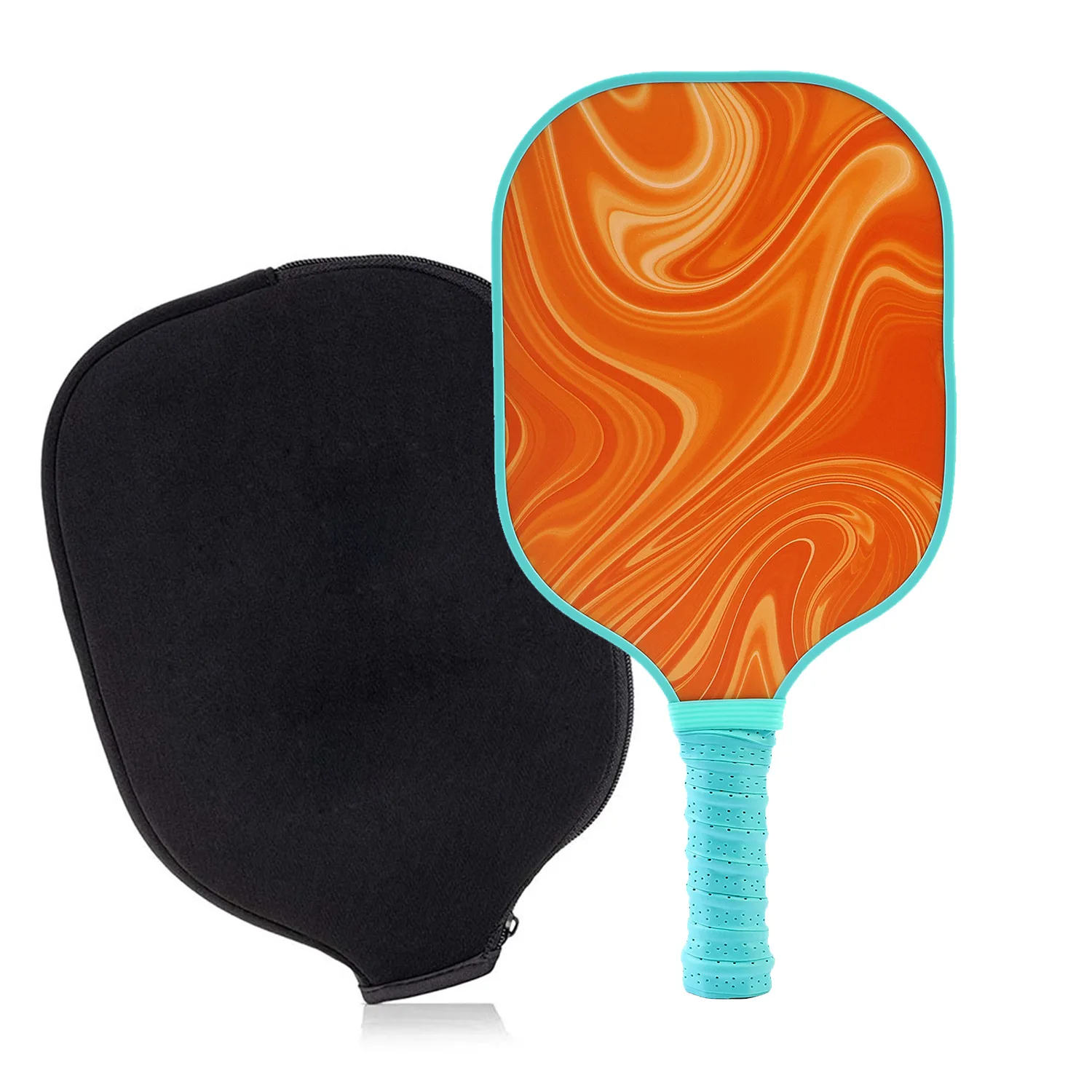 Pickle ball Paddel Set für 2024 neue Outdoor-Sport Fiberglas Silikon Ball Retriever Kühlt uch hohe Qualität