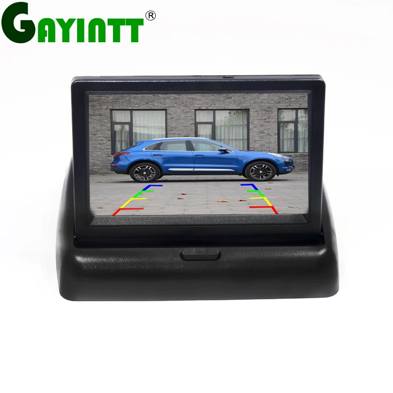 

GAYINTT 4.3 inch Car Monitor Foldabel IPS High Definition For Starlight Night Vision Vehicle Camera