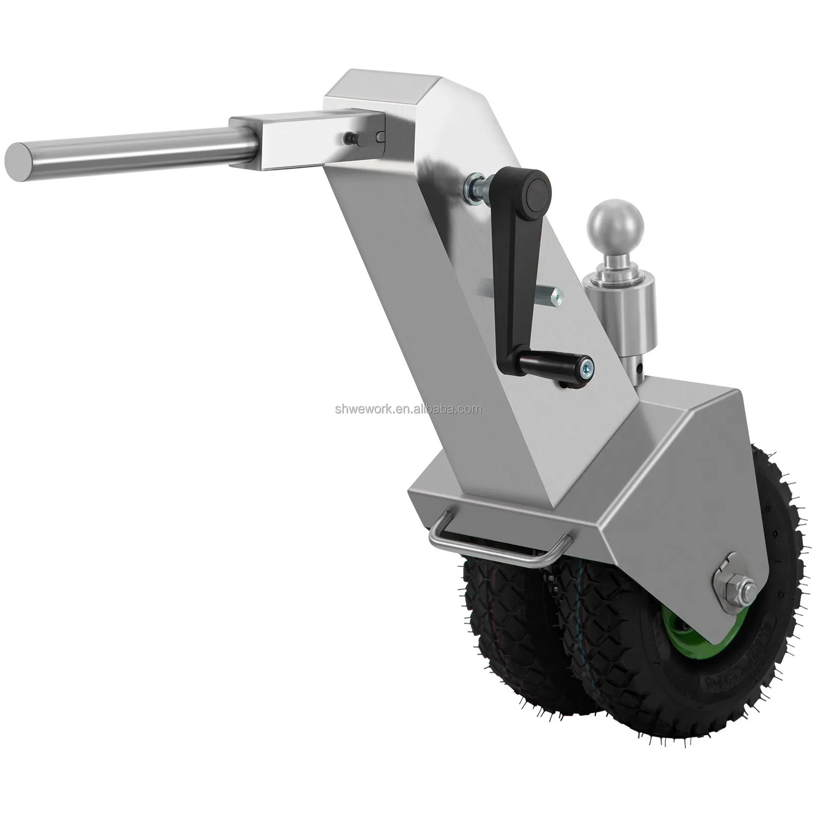 

WeWork 10000 Lb Manual Trailer Dolly For Car RV Boat Travel Trailers Heavy-Duty Trailer Jack Mover