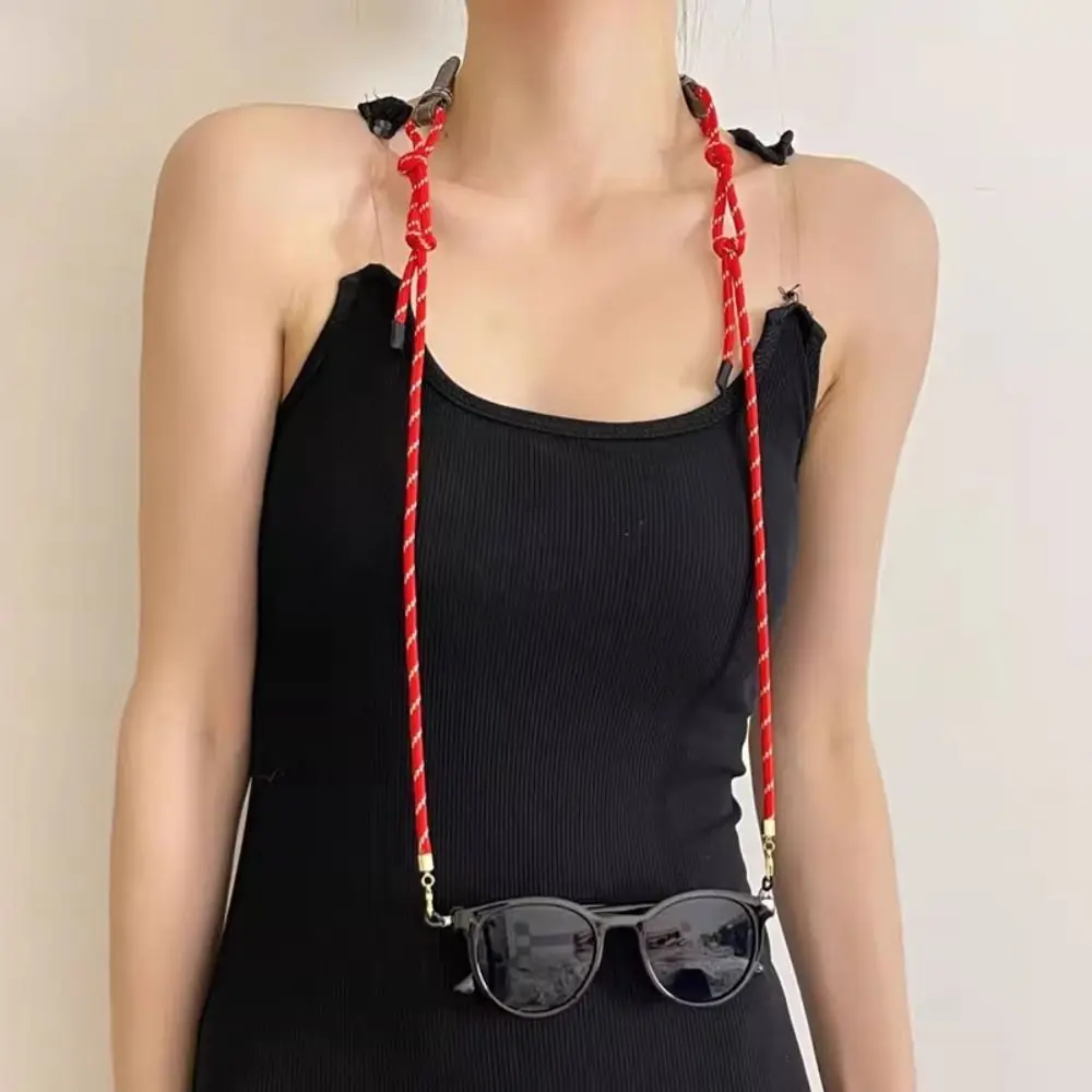 

Anti Fall Nylon Rope Glasses Chain Colorful Weave Eyeglass Lanyard Glasses Storage Lanyard Holder Straps