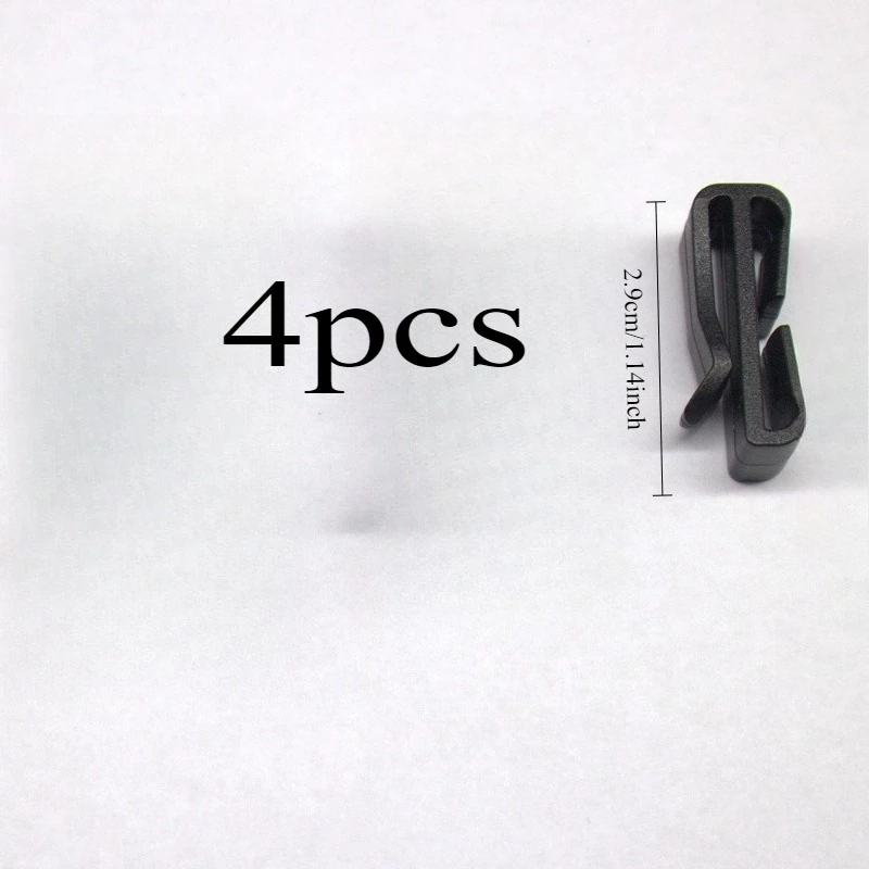 4PCS MOLLE Tactical Belt End Clips Waist Belt Loop Storage Buckle for Outdoor Camping Gear Accessories Pouch