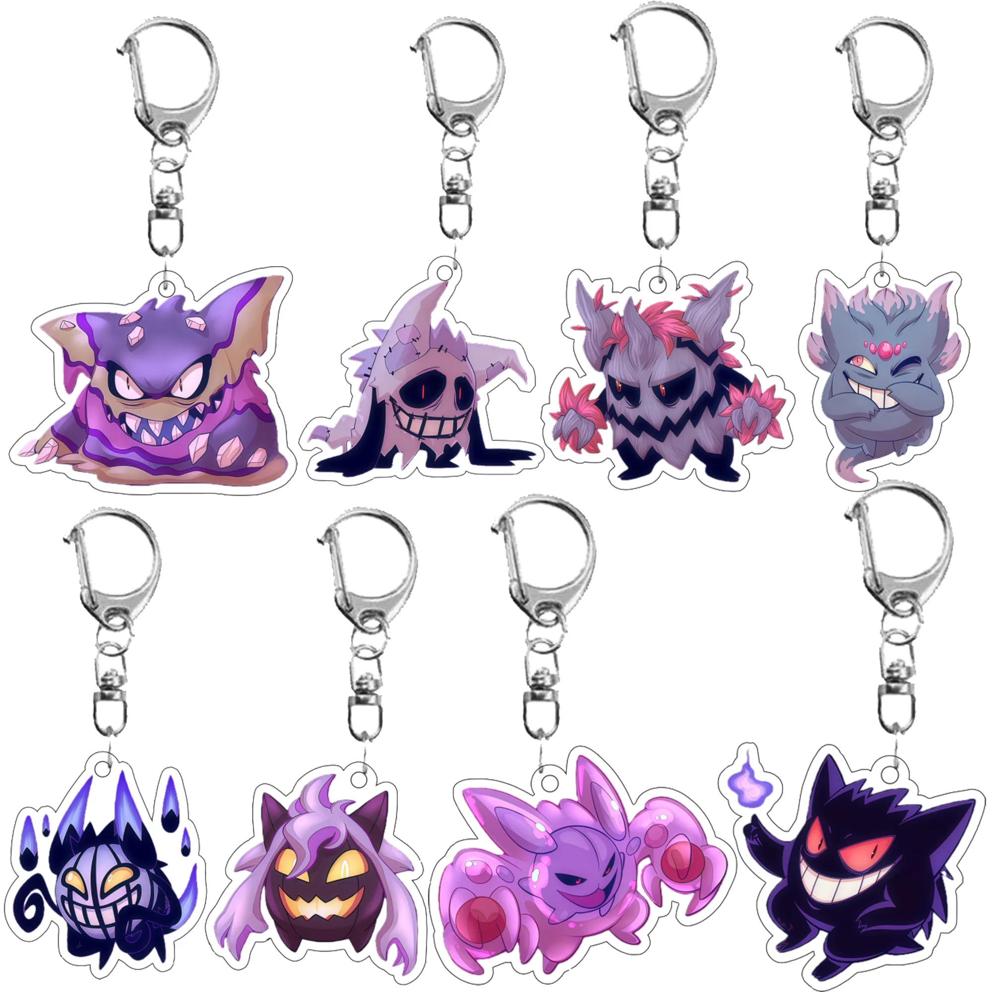 Homemade Acrylic Keychain Popular Anime Character Growlithe Arcanine Exquisite Bag Pendant Decorative Gift To Give To Friends