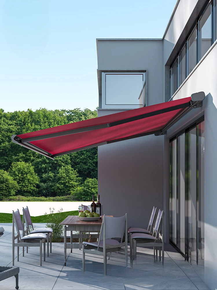 

Sunshade Deluxe Electric Rainproof and Sunproof Canopy Villa Balcony Household Canopy