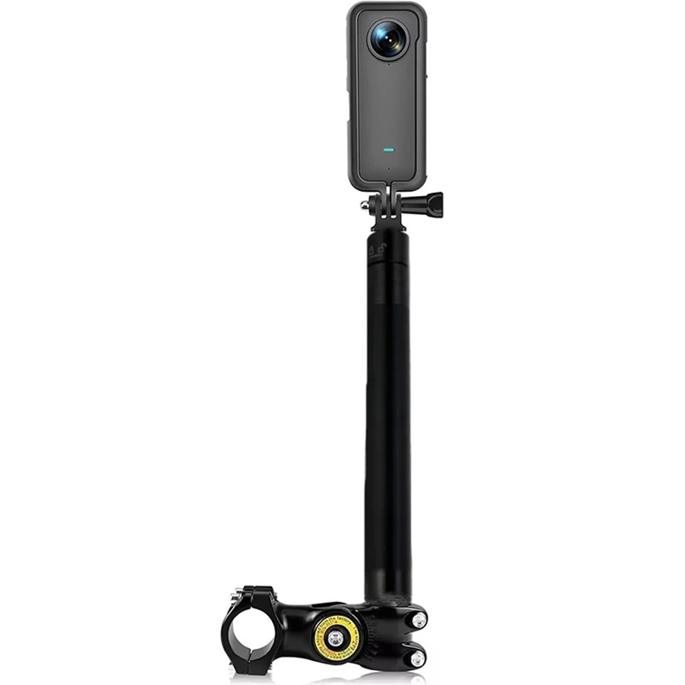 Motorcycle Bicycle Selfie Stick Monopod Mount Handlebar Bracket for Insta360 X5 X3 X4 GoPro Hero 13 12 11 10 9 8 DJI Accessories
