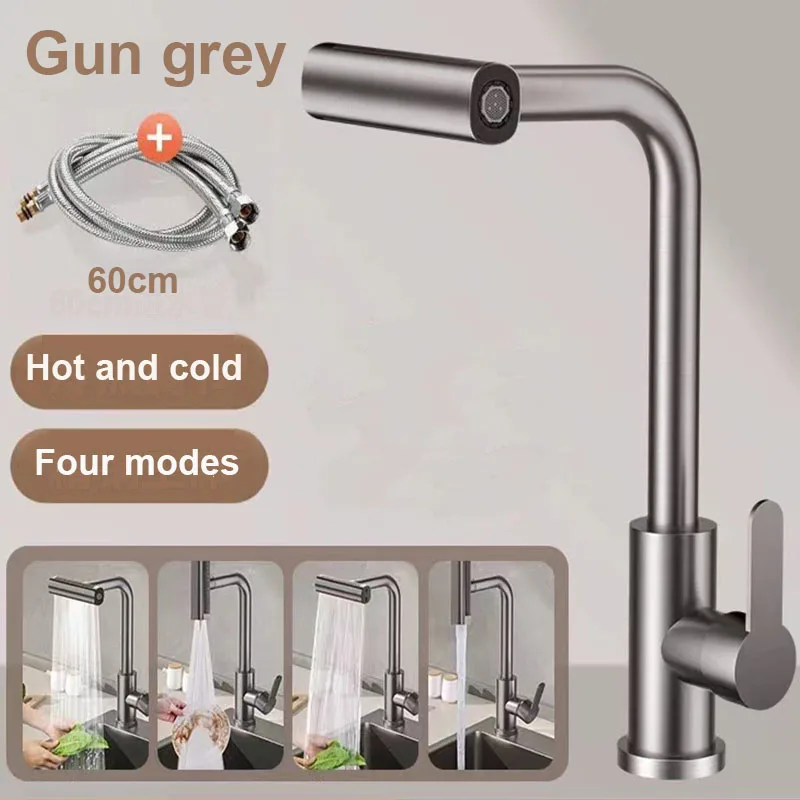 pull-out-kitchen-faucet-4-water-modes-360°-swivel-hot-cold-mixer-tap-with-60cm-hose-silver-black-gun-grey-options