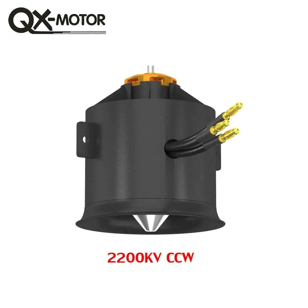 QX-MOTOR 70mm 12-blads kanaalventilator EDF met 6S borstelloze motor, geschikt voor 100A ESC, geschikt voor jet helikopter drone vaste vleugel onderdelen - afbeelding 1