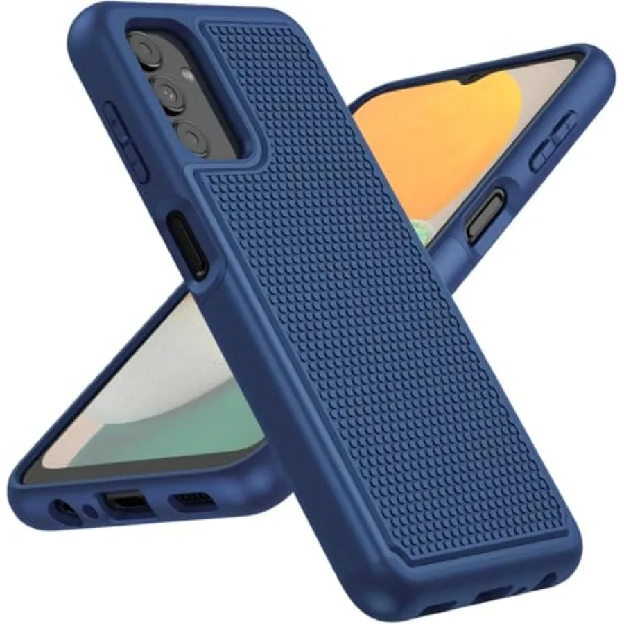 for Samsung Galaxy A13 5G Case: Dual Layer Protective Heavy Duty Cell Phone Cover Shockproof Rugged with Non Slip Textured Back
