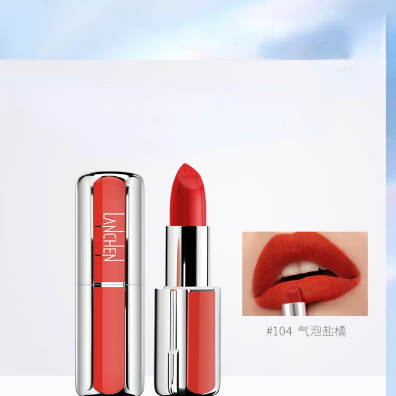 Light Lipstick Velvet Lipstick Thin and Glittering Brightening Skin Color Moisturizing and Nourishing Long-Lasting Fadeless