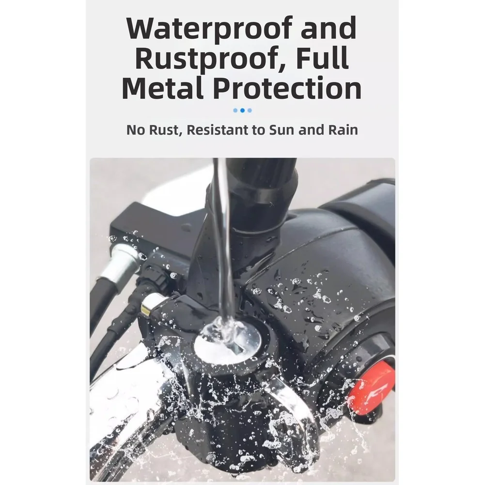 قفل خوذة مع خطاف مضاد للسرقة ودعامة أمان للدراجات النارية الكهربائية والدراجات مرفق المقود القابل للتعديل