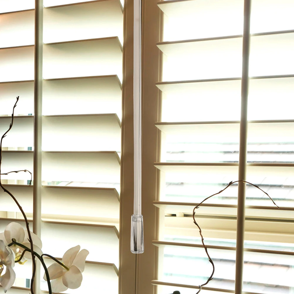 

8pcs 17 Inch Transparent Blind Wand Replacement Tension Rod Light Control Easy Installation Drapery Pull Rods For Home