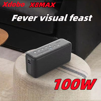 XDOBO X8 Max 100W Ultra-high Power Outdoor Portable Desktop Bluetooth Speaker Mobile Charging Waterproof TWS Computer Subwoofer