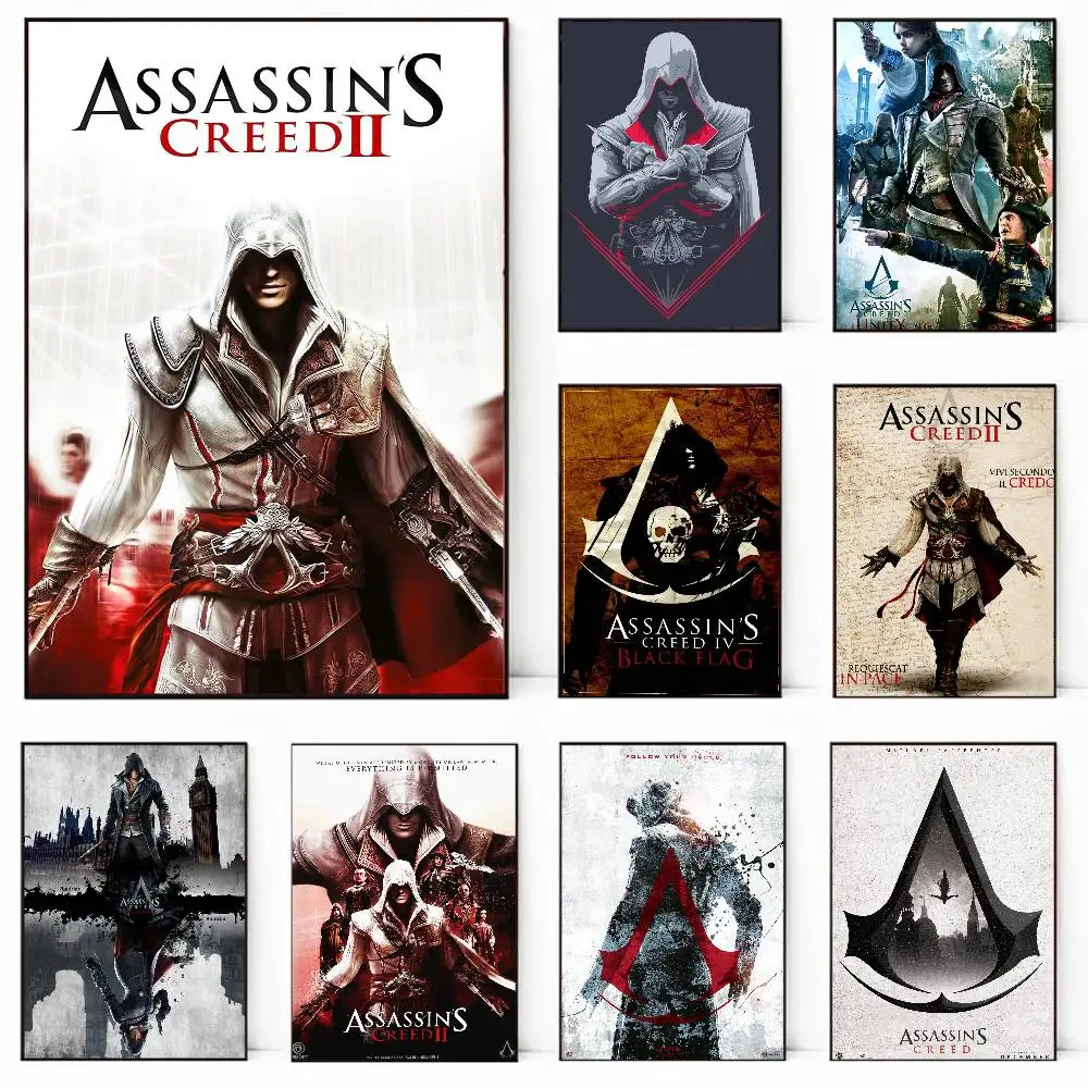 ملصق لوحة ملصق من Game A-A-Assassin S C-CreedS مع مطبوعات هدية تزيين غرفة النوم وغرفة المعيشة #1