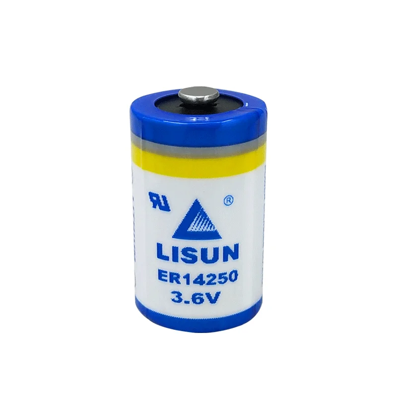 LISUN ER14250 3.6V 1/2AA Bateria De Lítio Para PLC Servo Valor Absoluto Programador Locator Sonda Visão Automação Instrumento