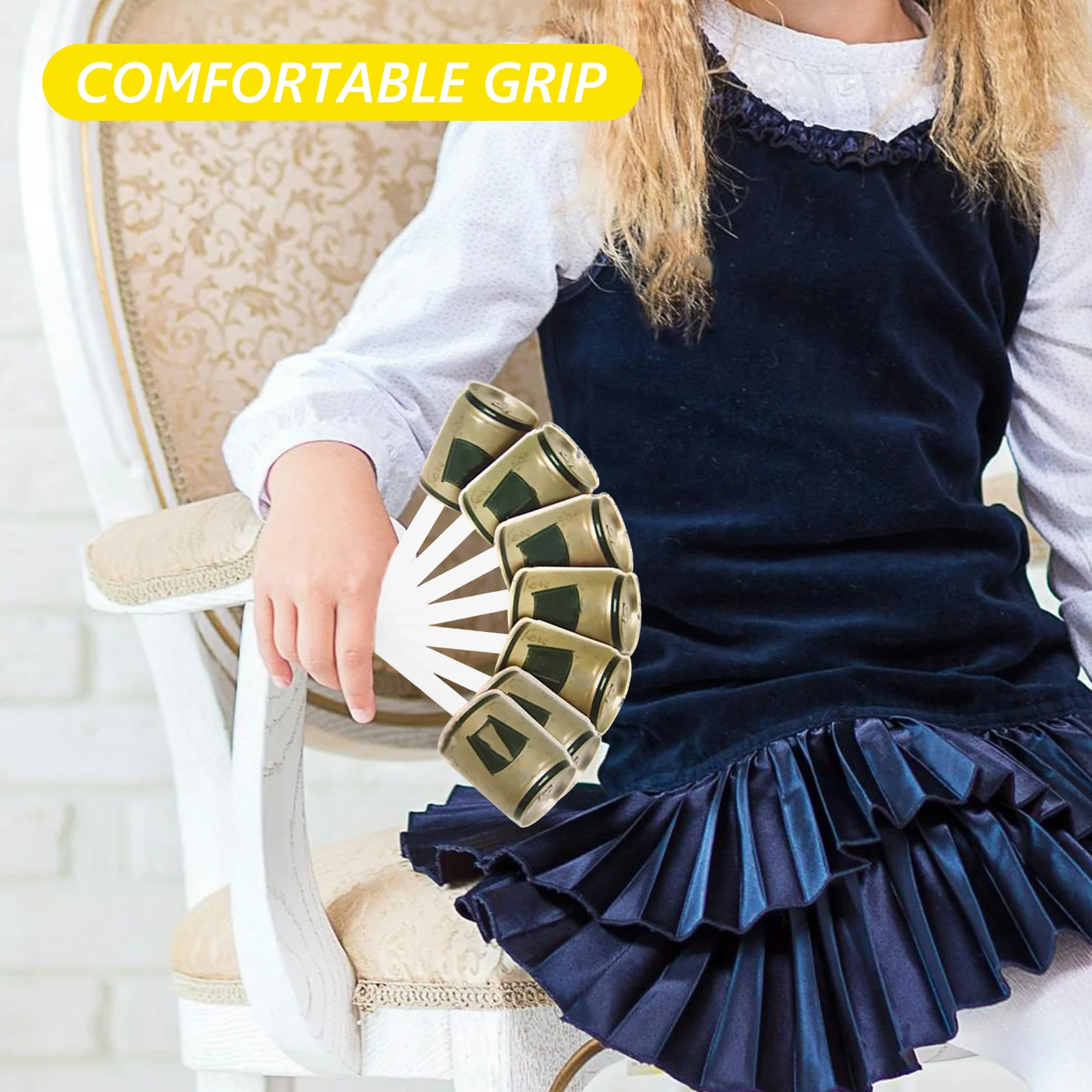 

10Pcs Plastic Foldable Fan Frames for DIY Handheld Fans Kindergarten Craft Projects Repair Accessories Folding Fan Accessories