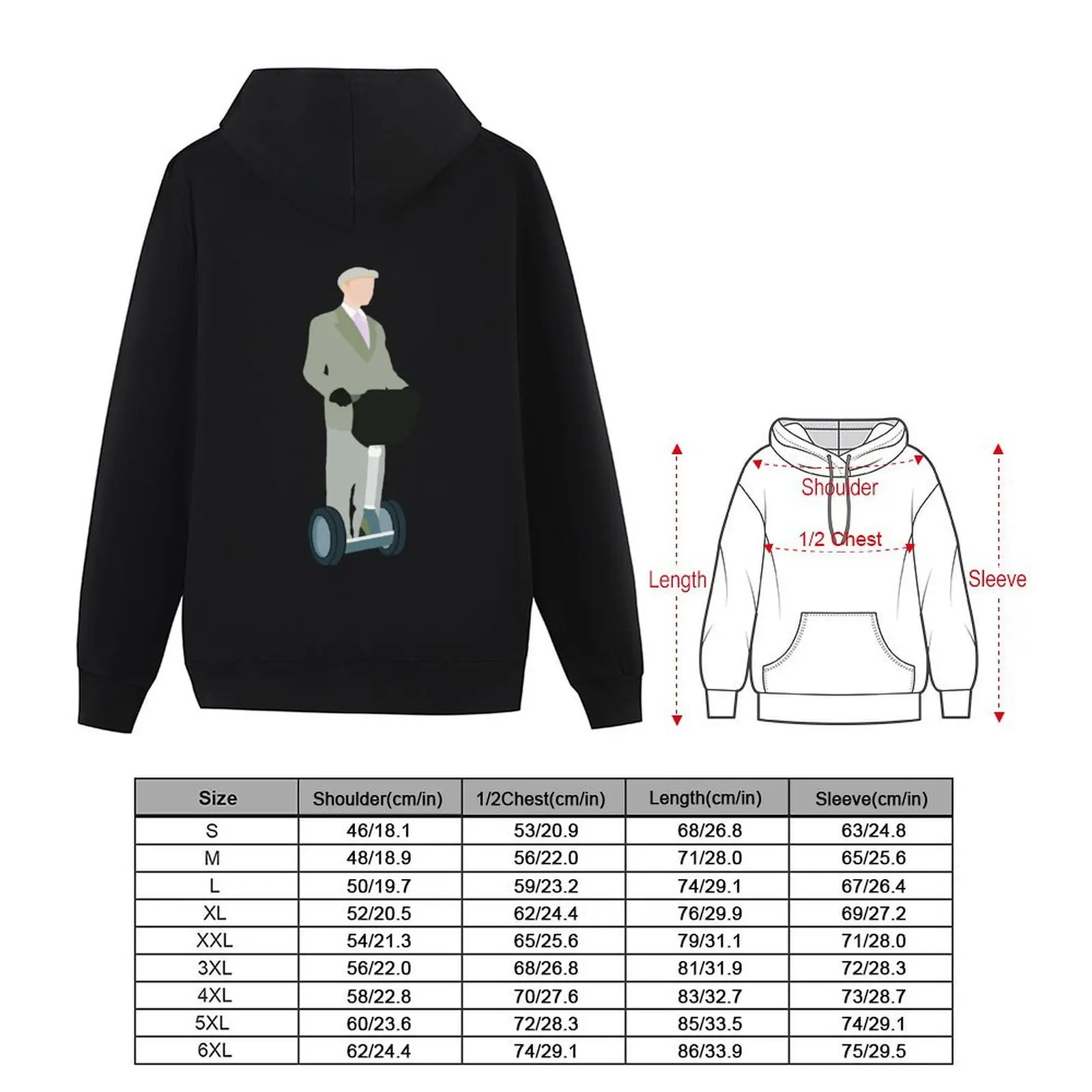 niles crane on his segway Hoodie anime clothes men's sweat-shirt korean autumn clothes autumn hoodie for men