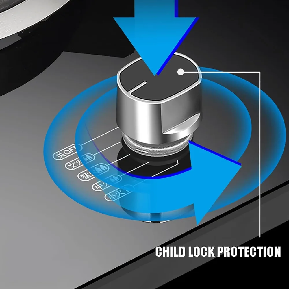 موقد غاز طباخ غاز موقد غاز مدمج |   الطبخ على سطح الطاولة، حماية من اللهب الحراري/إشعال إلكتروني للنبض، غير-