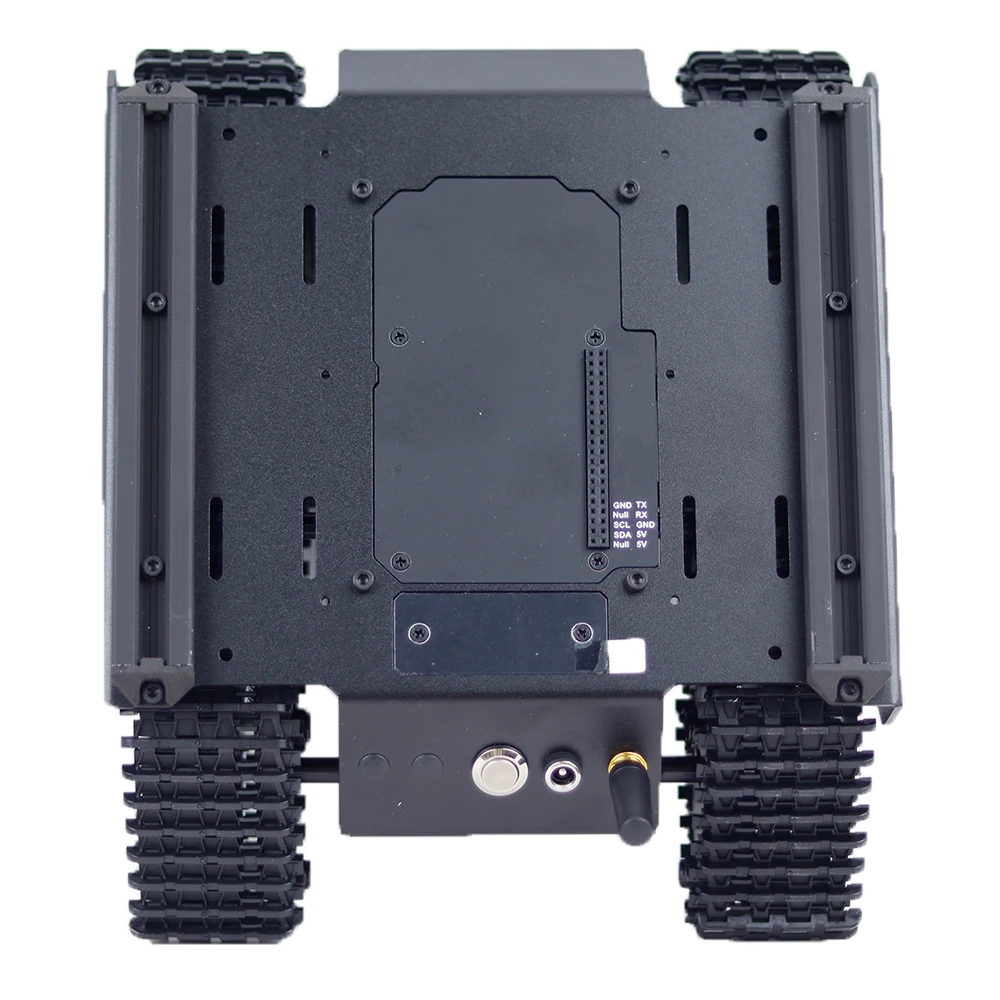 Scalable off-road UGV mobile robot track chassis supports multiple upper computer hill climbing optimizations