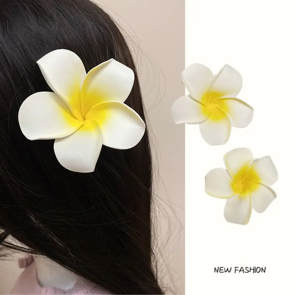 Koreanische Stil Simulation Blume Haars pange böhmischen Stil Enten schnabel Clip Blume Haarnadel Meer Urlaub Kopf bedeckung Haars pangen