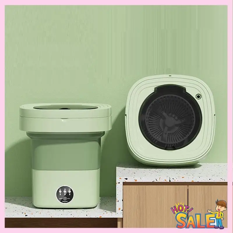 

A88X Folding Washing Machine Portable Small Washing Machine Mini Underwear Cleaning Machine 8L(US Plug)