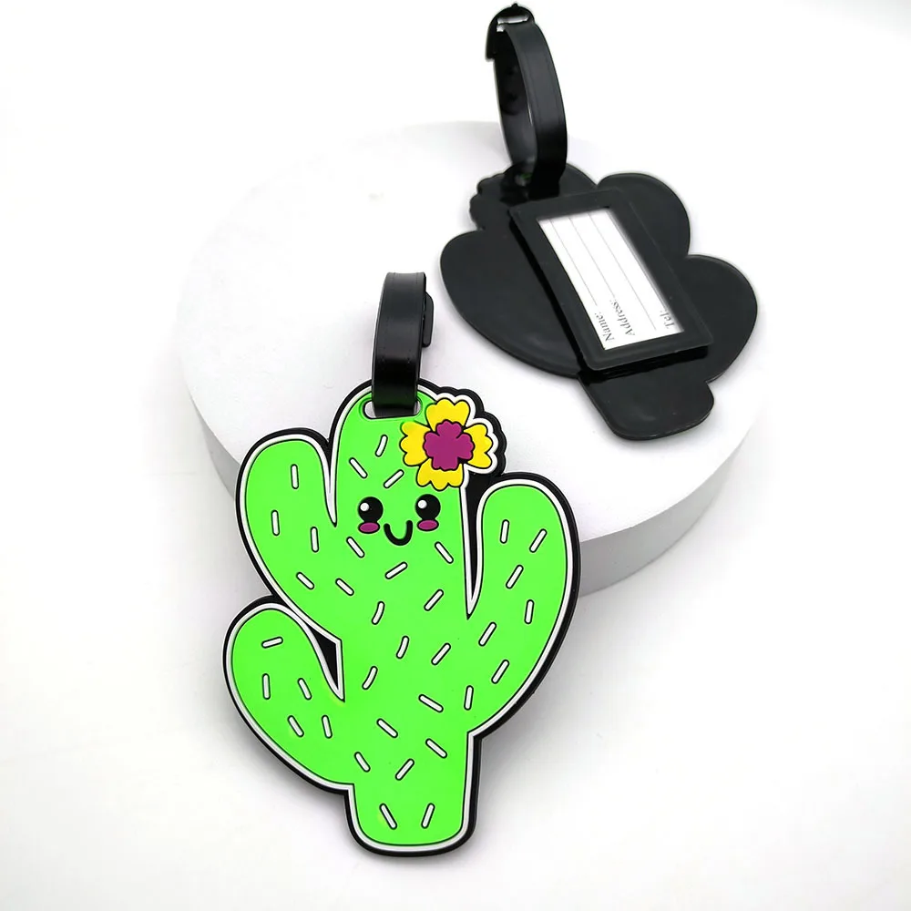 Travel Luggage Tag Silicone Creative Cartoon Fruits Style Suitcase Tags Name Address Holder Baggage Boarding Label Accesorios