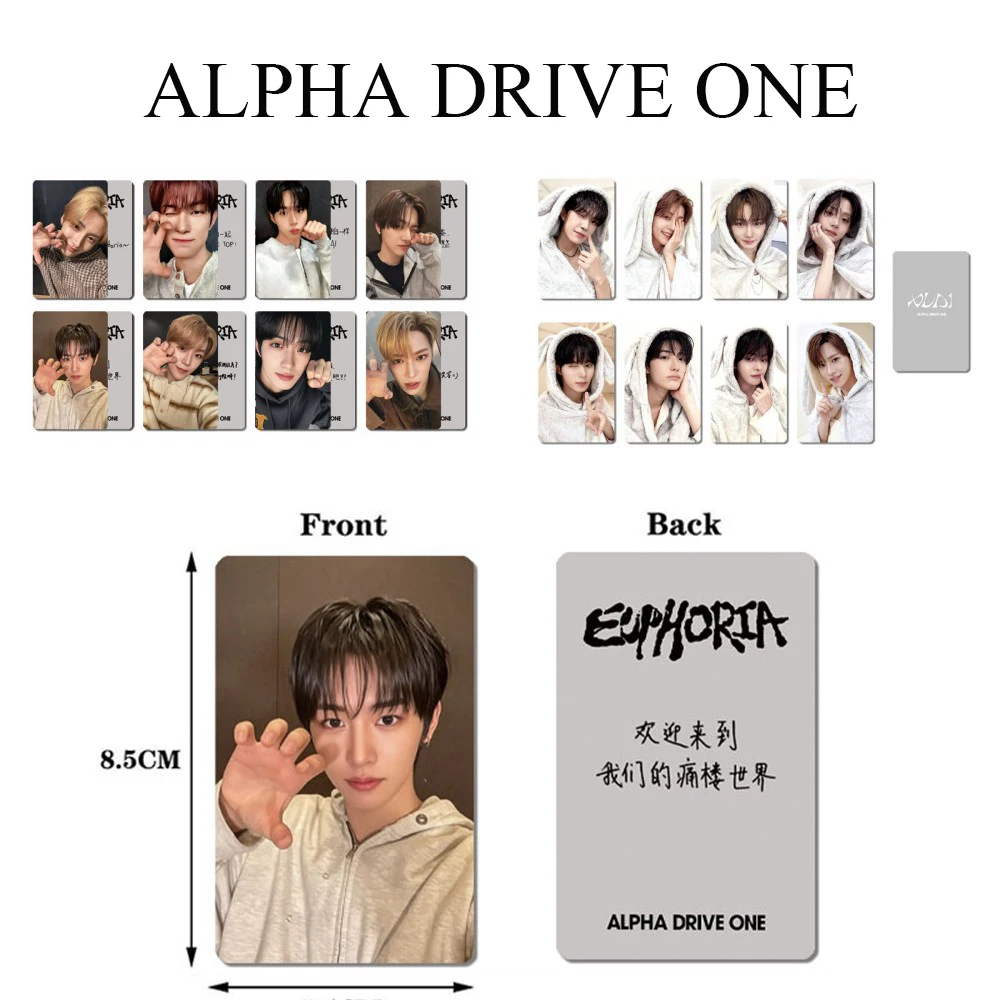 

Wholesale Alpha Drive One Cute Selfie Lomo Card 8/16Pcs/Set Eunphoria Debut Album Photocard ANXIN SANGWON XINLONG ALD1 Fans Gift
