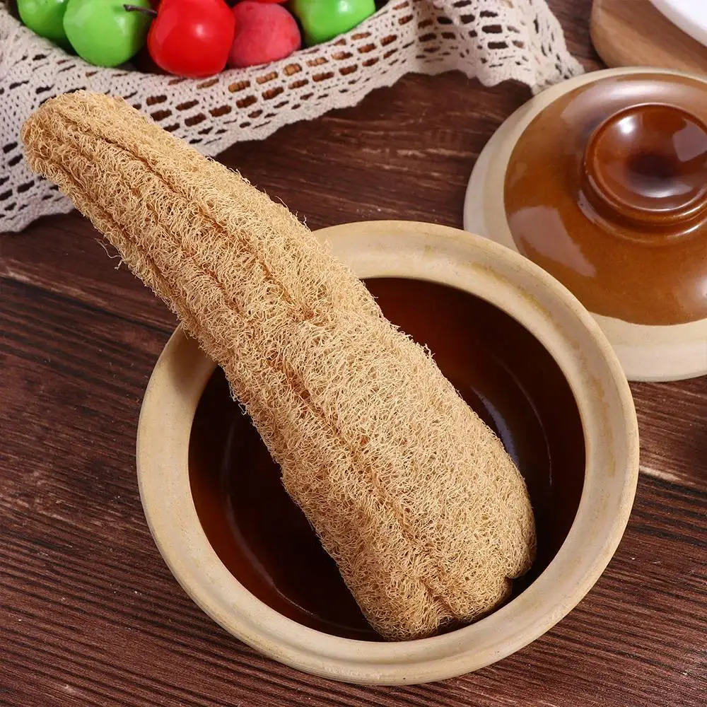 Without additives Healthy Scrubber Brush SPA Body Exfoliating Natural Loofah Cleaning Tool Shower Tool Loofah Sponge