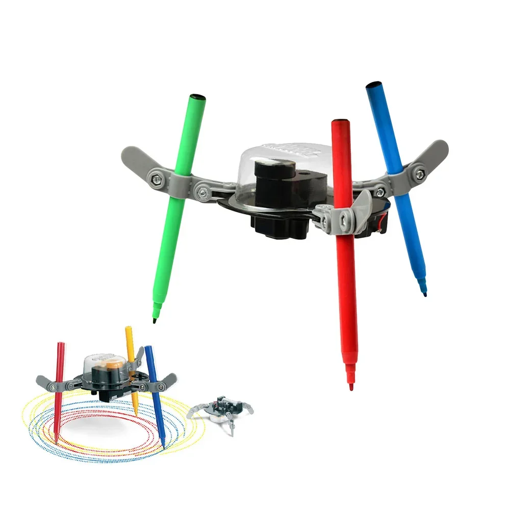 Creative Doodling Robot Kit DIY Auto Graffiti Drawing Machine Science Education Toys for Kids Teens