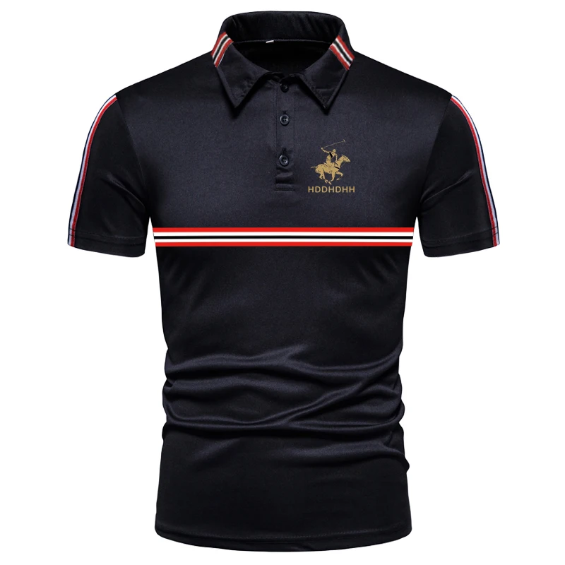 HDDHDHH Brand Printing Top Polo Shirts For Men Printing Golf Logo Tees New Summer Business Casual Clothes