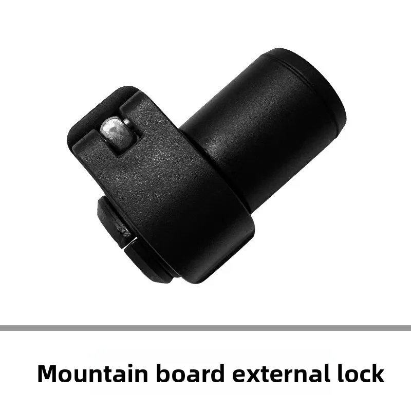 

Mountaineering Pole Accessories White Outer Lock for 18 16 14 Caliber Black Aluminum Alloy Handle